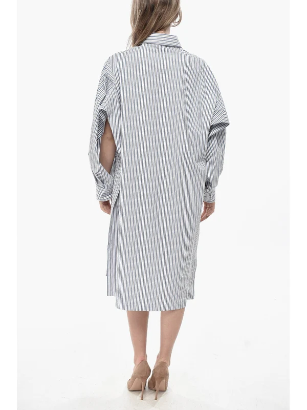 Bottega Veneta Blue Midi Dress - Image 3