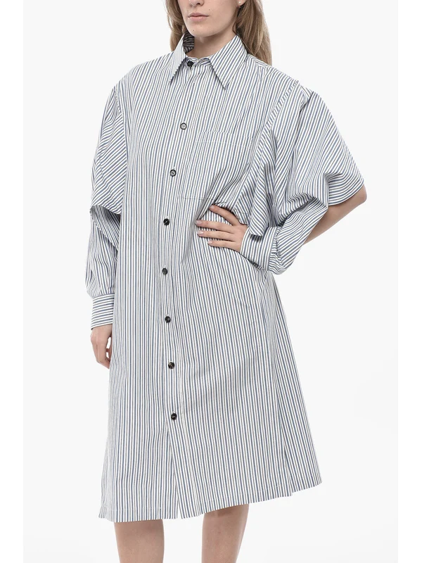 Bottega Veneta Blue Midi Dress - Image 5