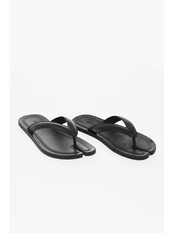 Maison Margiela Black Flip Flops - Image 2