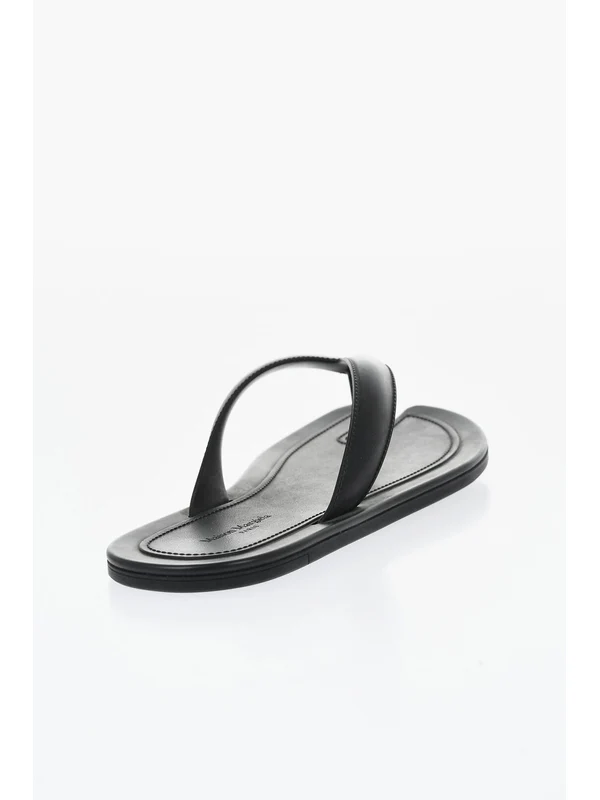 Maison Margiela Black Flip Flops - Image 3