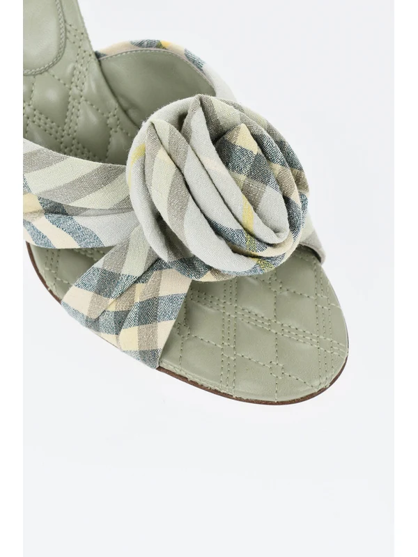 Burberry Green Sandal Heels - Image 5