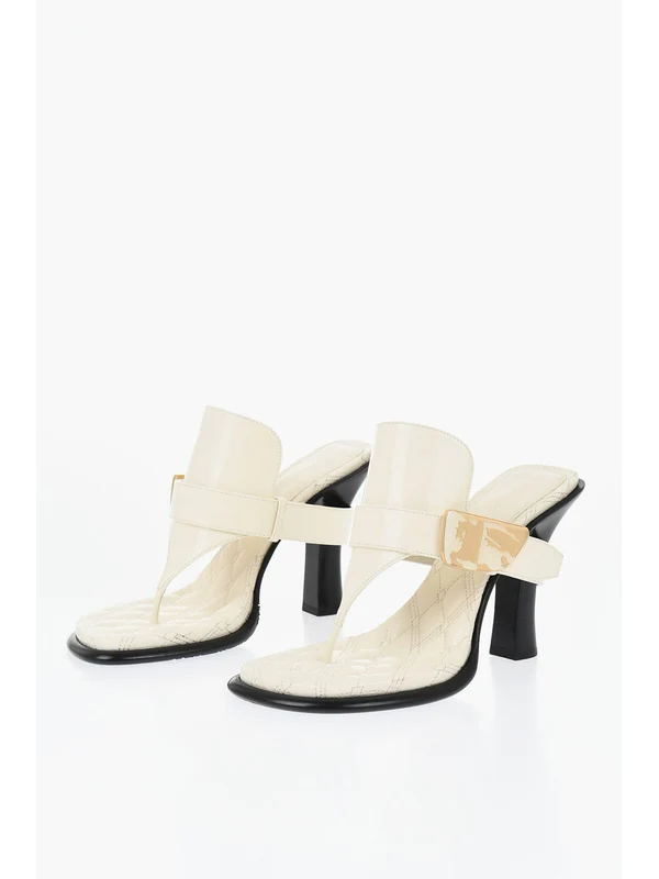 Burberry Ivory Sandal Heels - Image 2