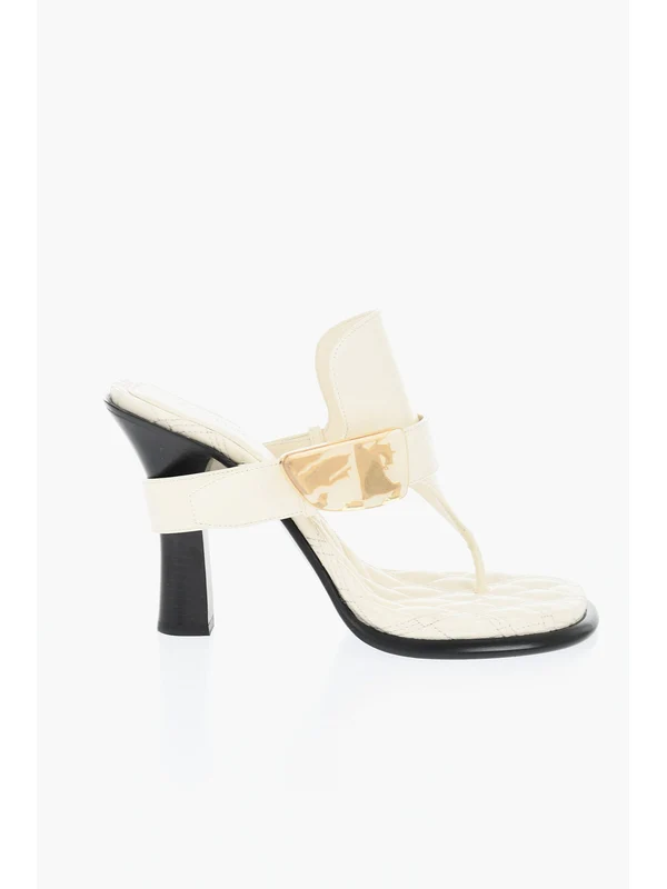 Burberry Ivory Sandal Heels - Image 4