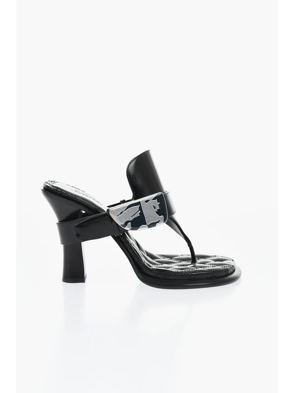 Burberry Black Sandal Heels - Image 4