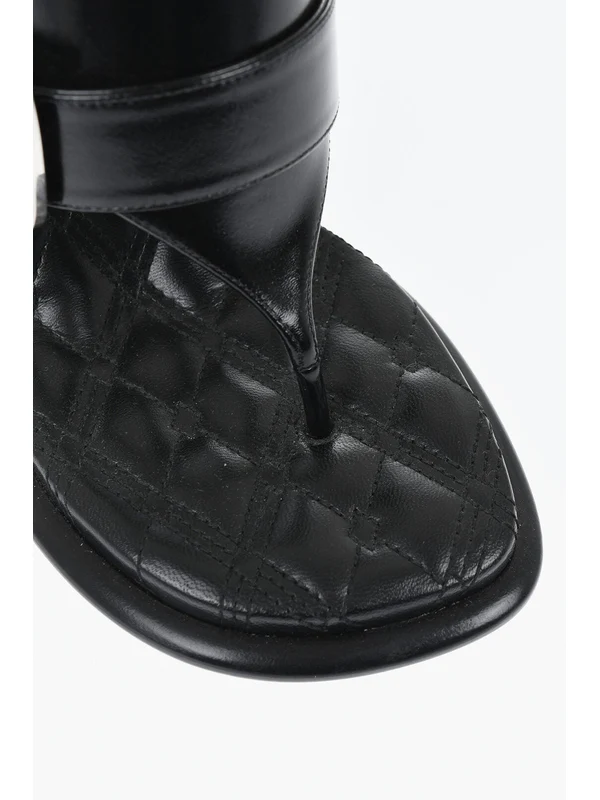 Burberry Black Sandal Heels - Image 5