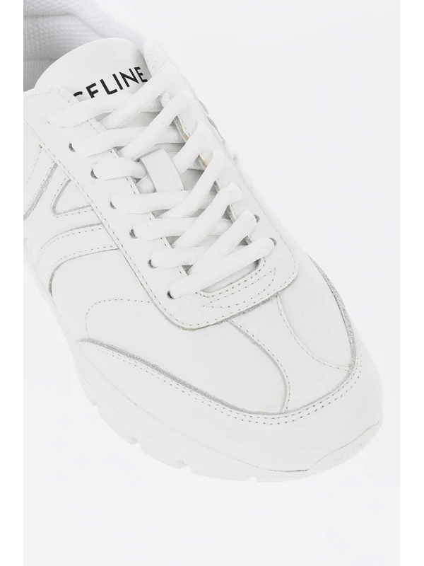Celine White Low Top Sneakers - Image 5