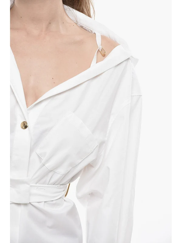 Jacquemus White Mini Dress - Image 4