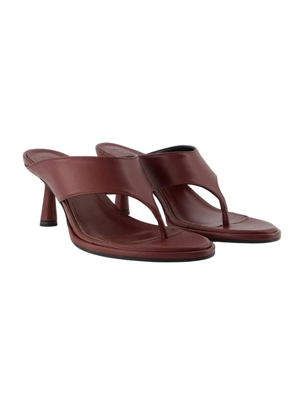 Aeyde Burgundy Sandal Heels - Image 2