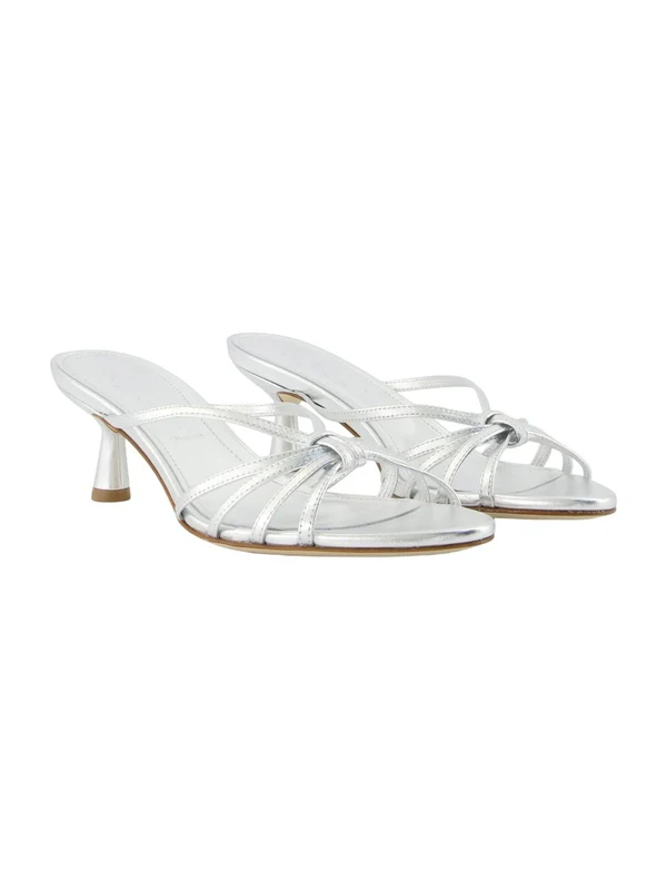 Aeyde Silver Sandal Heels - Image 2