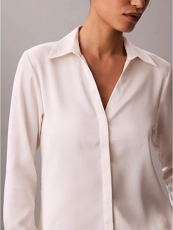 Calvin Klein White Shirts & Blouses - Image 3