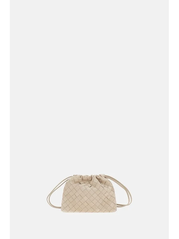 Bottega Veneta Dust Small Beige Bucket Bags - Image 3