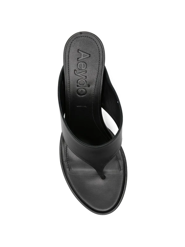 Aeyde Black Sandal Heels - Image 4