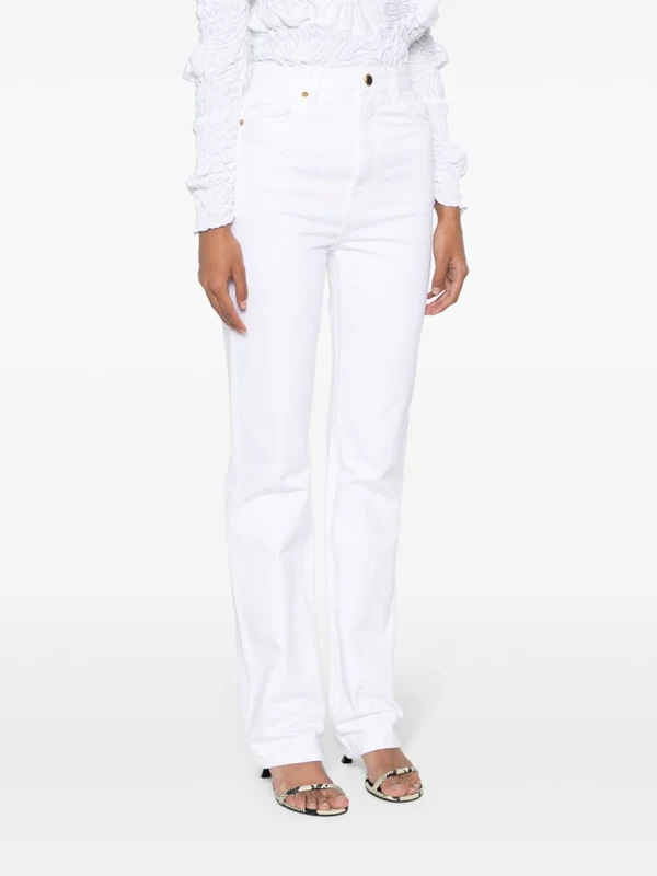 Khaite White Denim Pants - Image 2