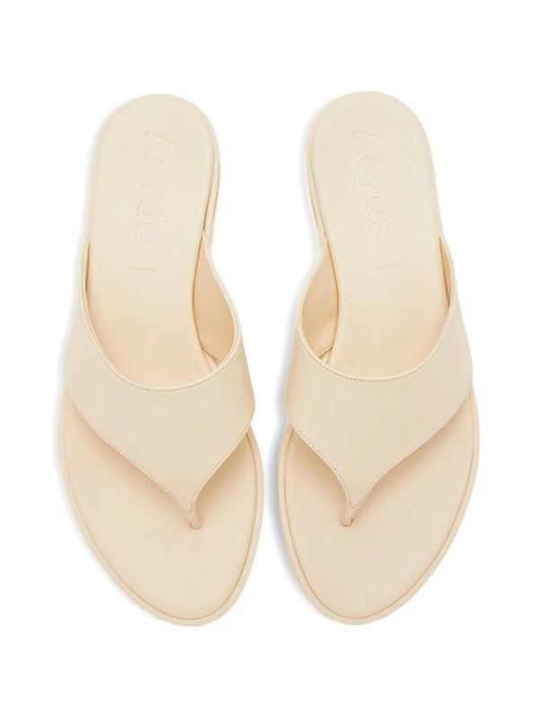 Aeyde Beige Flip Flops - Image 4