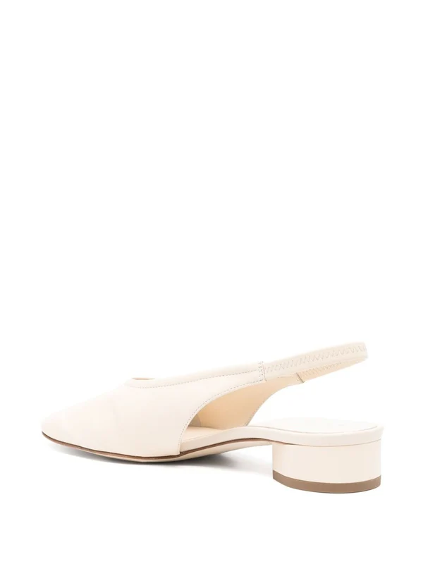 Aeyde White Flat Shoes - Image 3