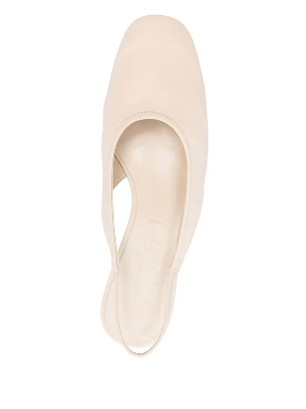 Aeyde White Flat Shoes - Image 4