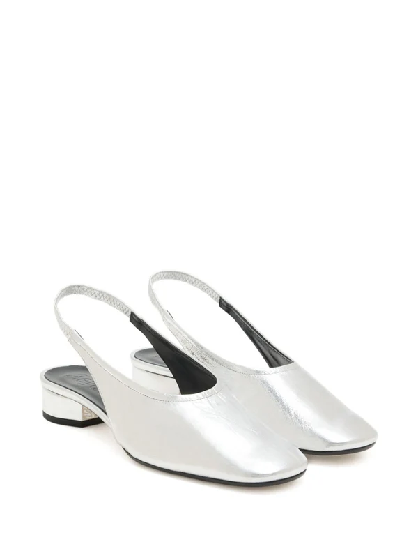 Aeyde Silver Flat Shoes - Image 2