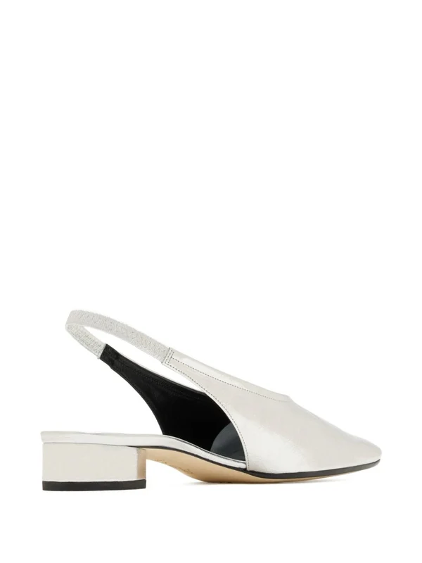 Aeyde Silver Flat Shoes - Image 3