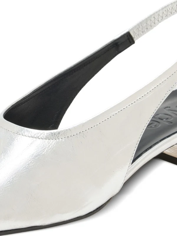 Aeyde Silver Flat Shoes - Image 4