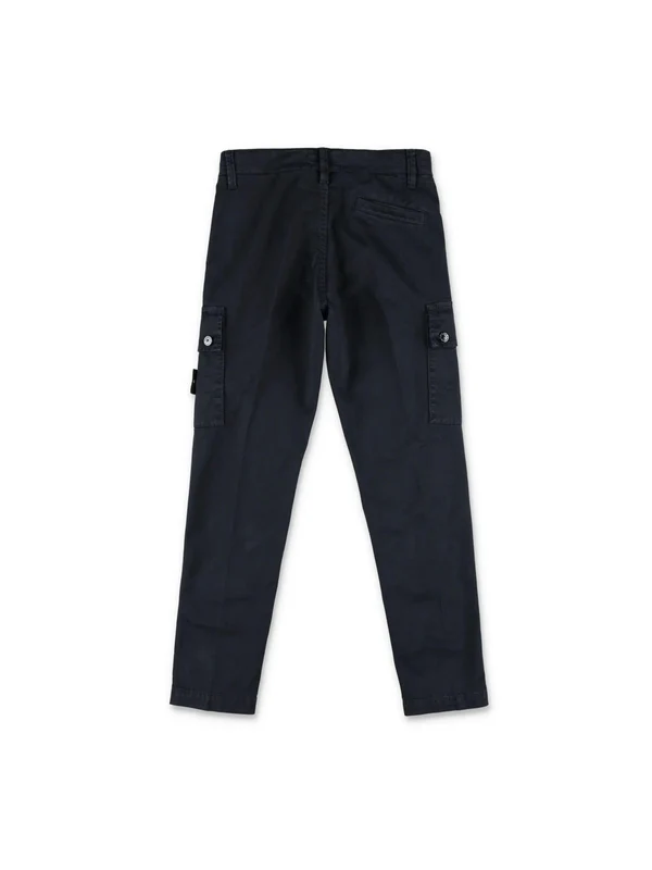 Stone Island Kids Navy Casual Pants - Image 2