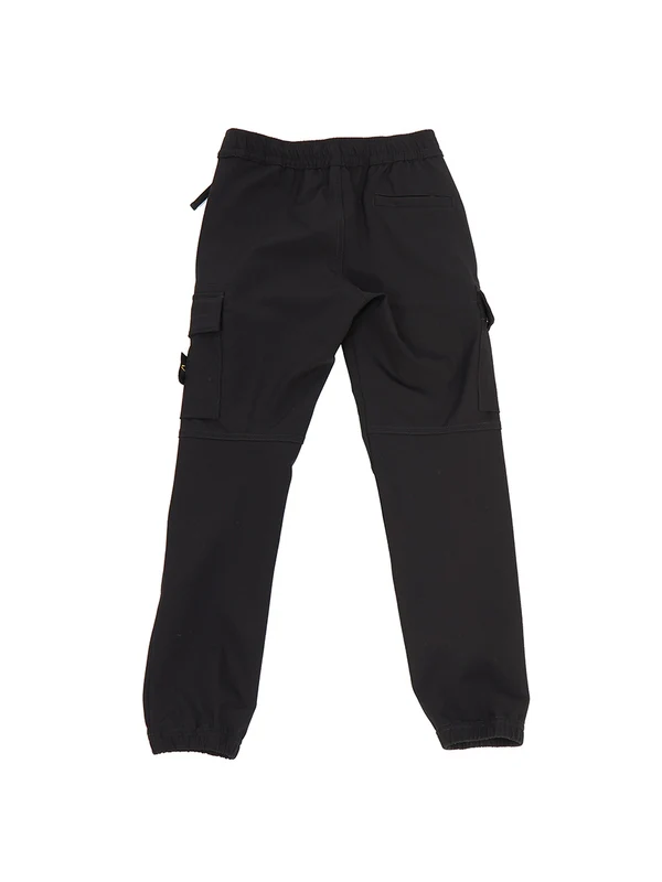 Stone Island Kids Black Casual Pants - Image 2