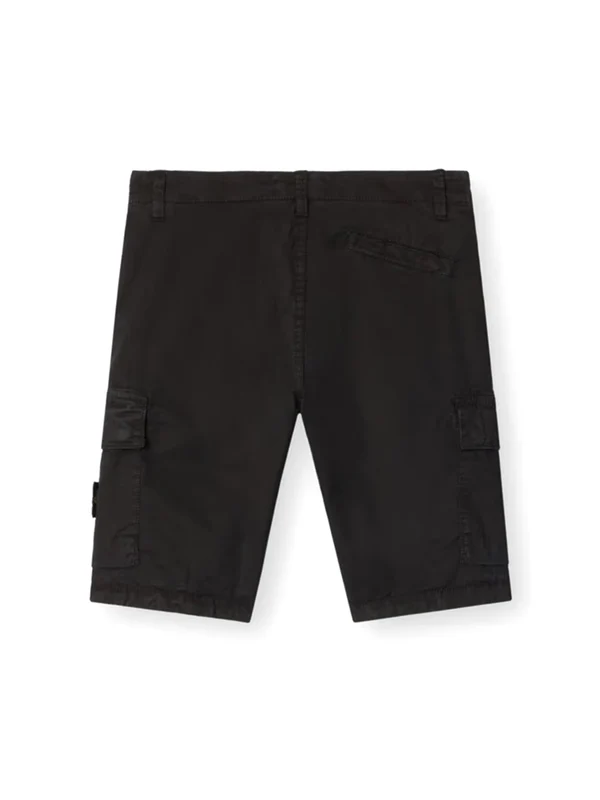 Stone Island Kids Black Shorts - Image 2