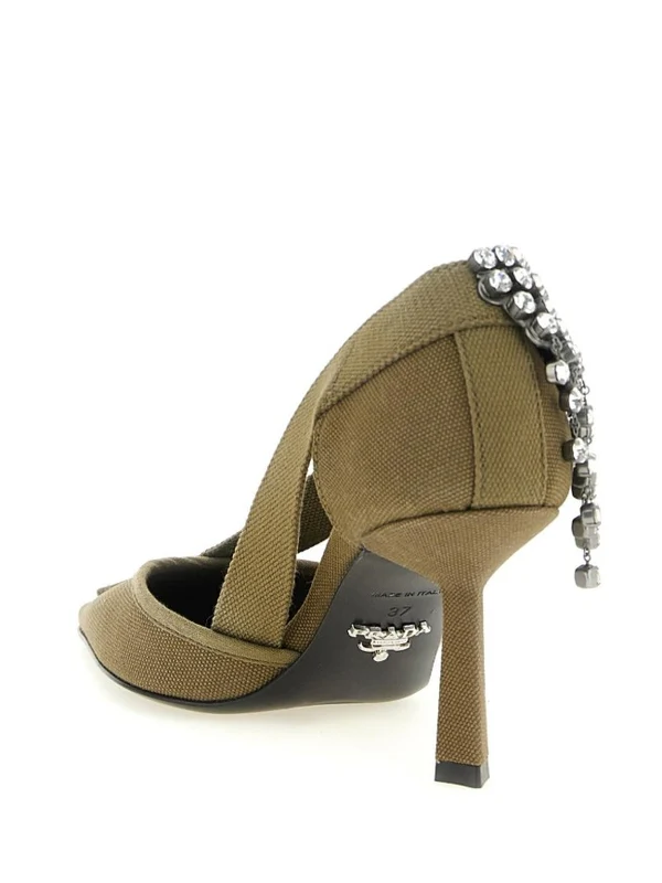 Prada Green Sandal Heels - Image 3