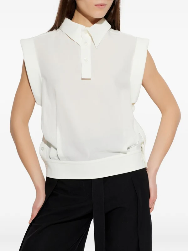 Issey Miyake White Sleeveless - Image 2