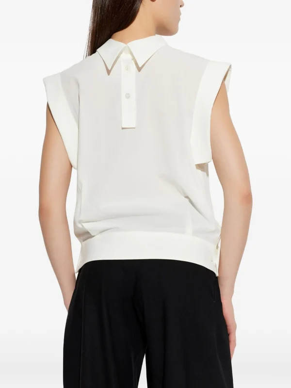 Issey Miyake White Sleeveless - Image 3