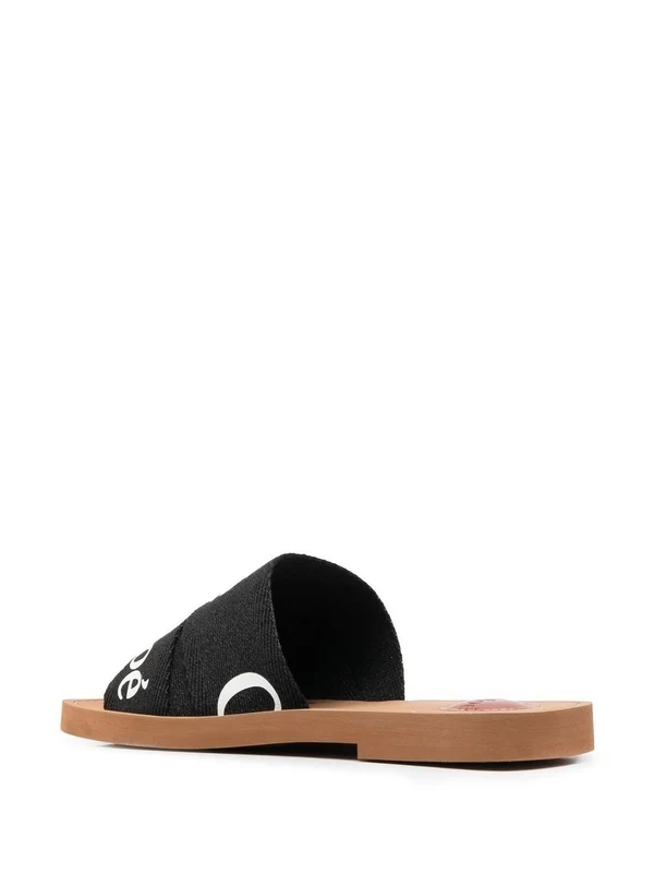Chloe Black Slides - Image 3