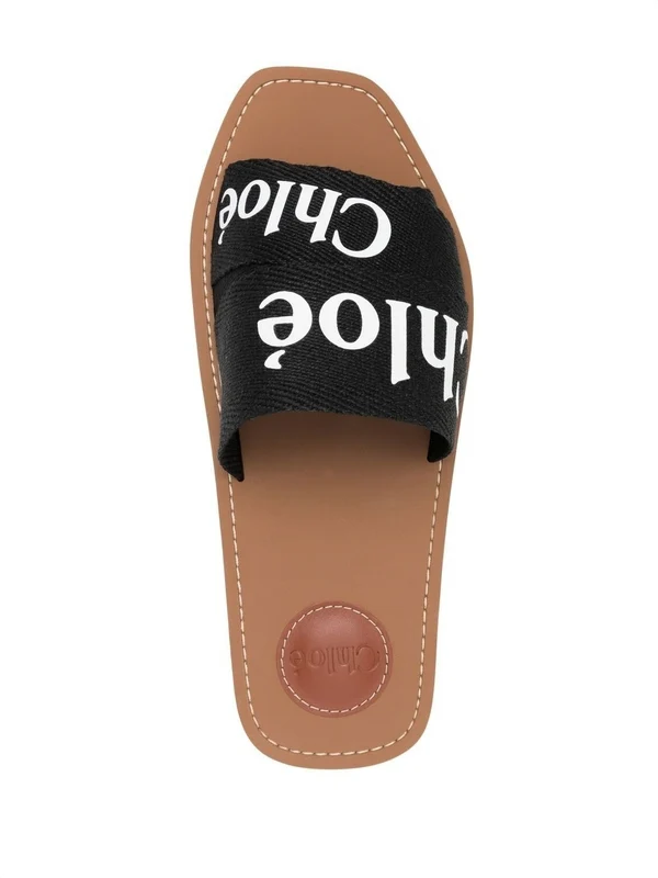 Chloe Black Slides - Image 4