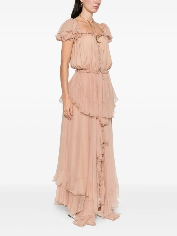 Chloe Pink Long Dress - Image 3