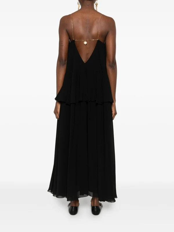 Chloe Black Long Dress - Image 4