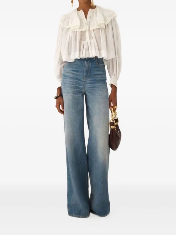 Chloe White Blouses - Image 4