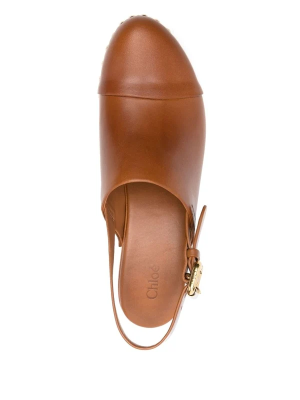 Chloe Brown Sandal Heels - Image 5