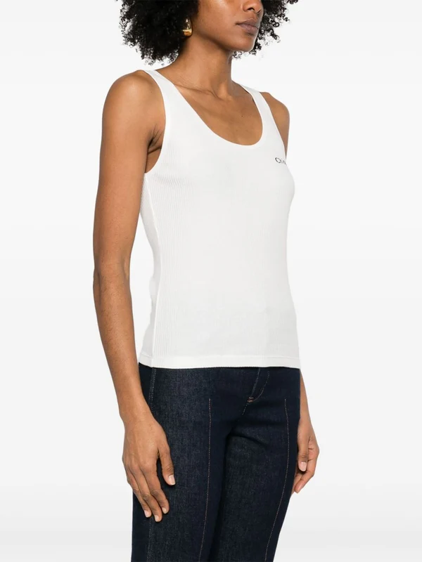 Chloe White Sleeveless - Image 2