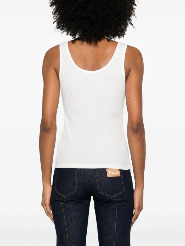 Chloe White Sleeveless - Image 5