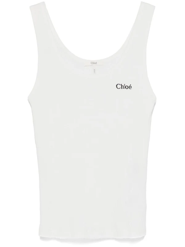 Chloe White Sleeveless - Image 8