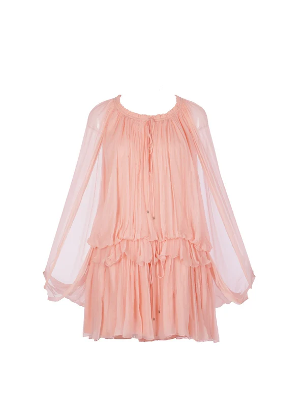 Chloe Pink Mini Dress - Image 2