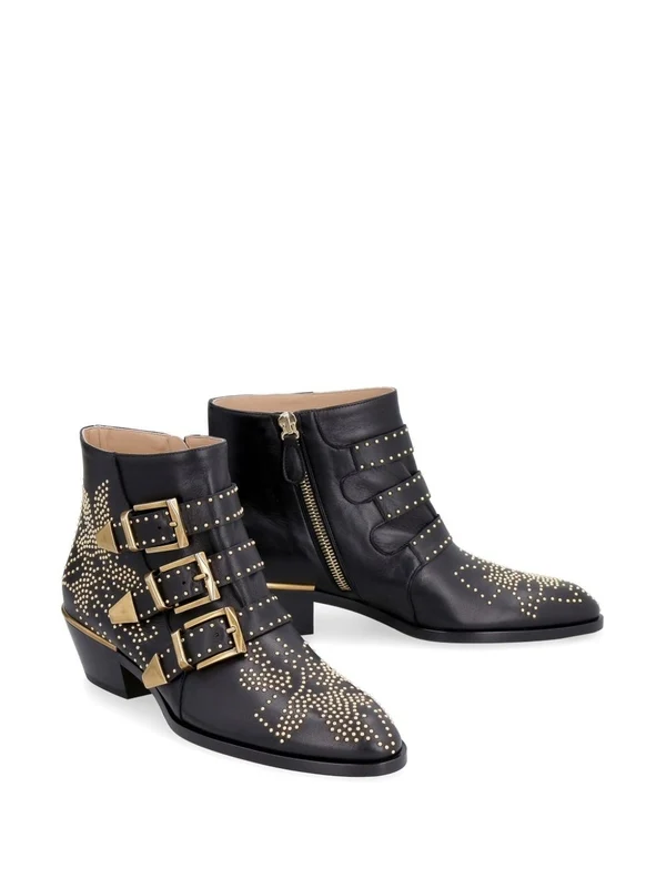 Chloe Black Ankle Boots - Image 2