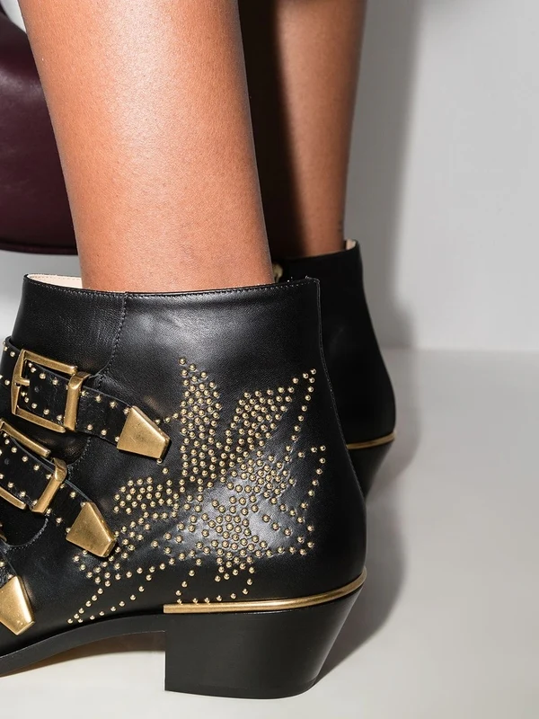 Chloe Black Ankle Boots - Image 5
