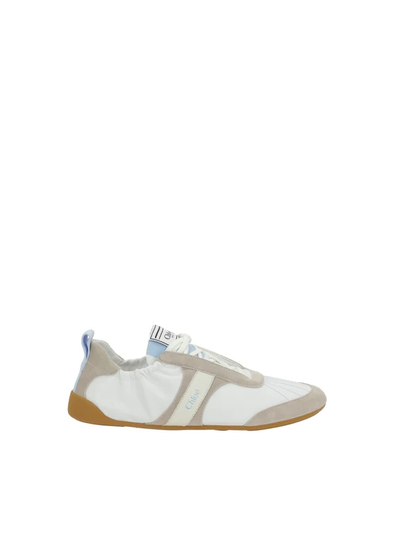 Chloe White Low Top Sneakers - Image 4