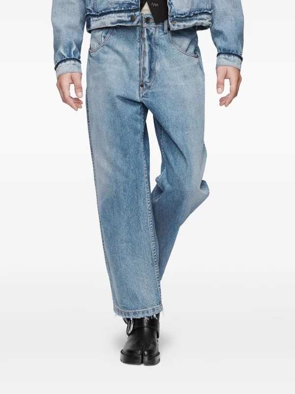 Maison Margiela Blue Denim Pants - Image 4