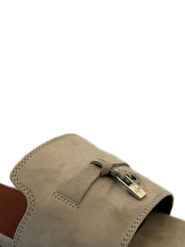 Loro Piana Beige Slides - Image 2