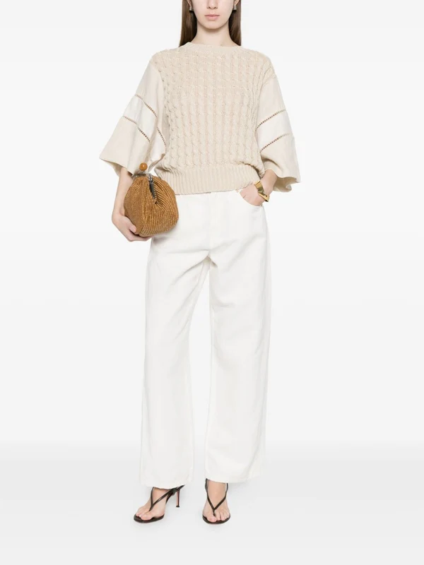 S Max Mara White Trousers - Image 2
