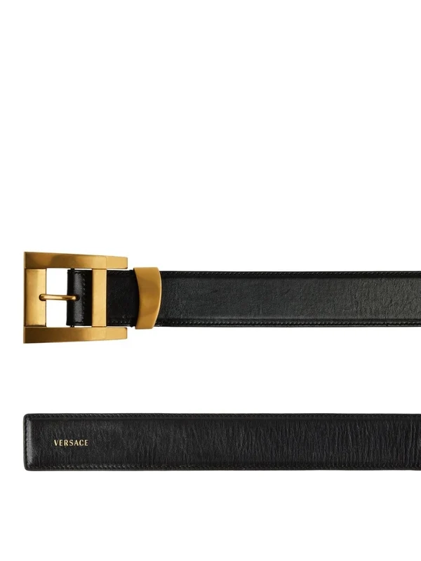 Versace Black Leather Belts - Image 3