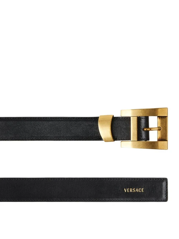 Versace Black Leather Belts - Image 3