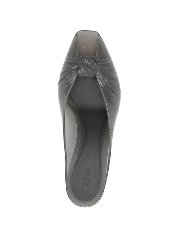 Chloe Grey Sandal Heels - Image 4