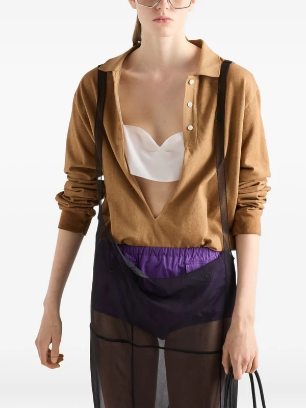 Prada Beige Polo Shirts - Image 3