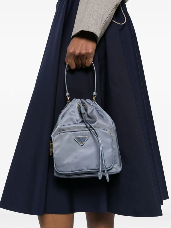 Prada Blue Bucket Bags - Image 4